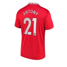 Manchester United Antony #21 Hjemmedrakt 2022-23 Kortermet